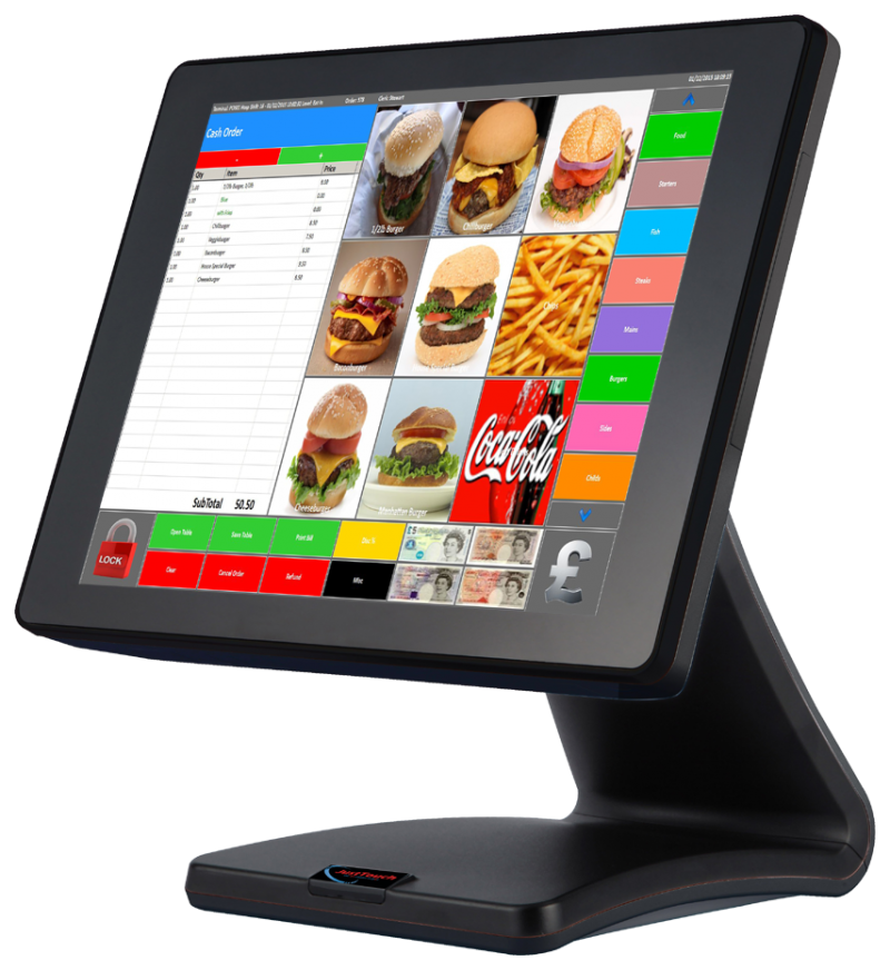JustTouchPOS QSR Screen