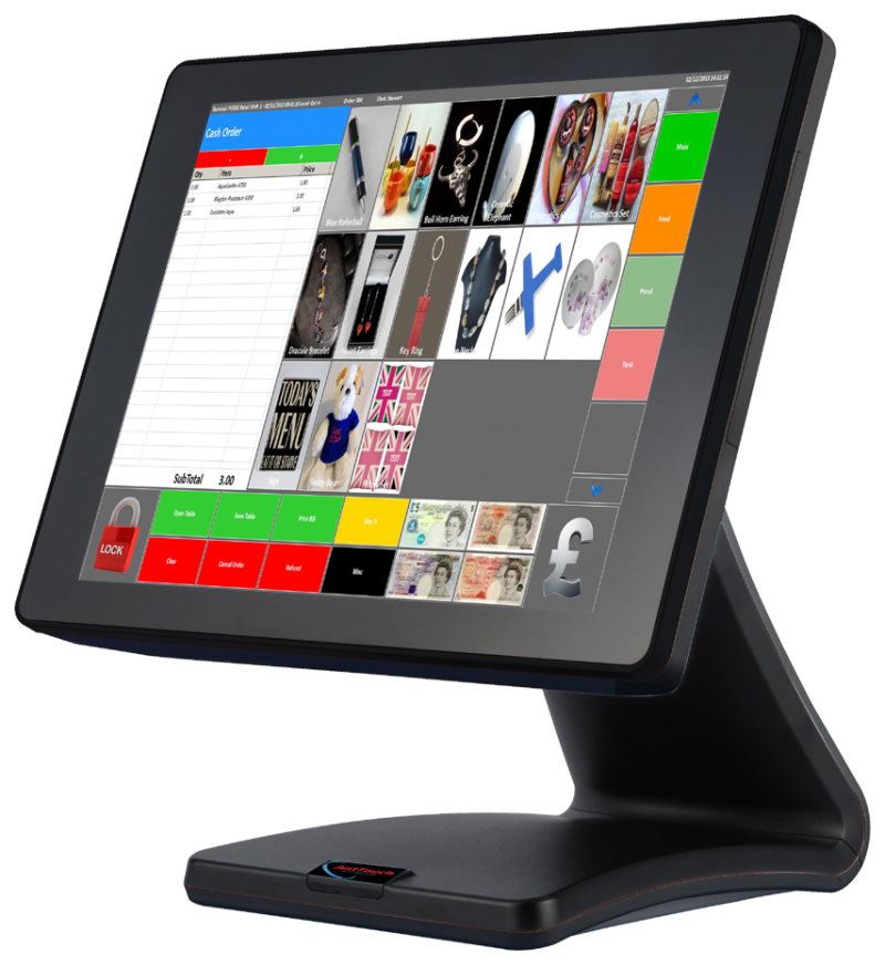 JustTouchPOS Retail Screen