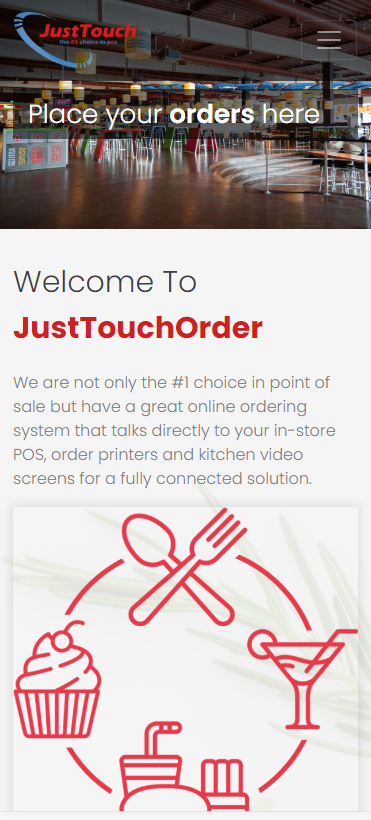 JustTouchOrder Home Screen #1